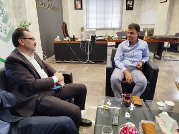 دیدار رئیس امور شعب بانک ملی استان سمنان با مدیرعامل سازمان